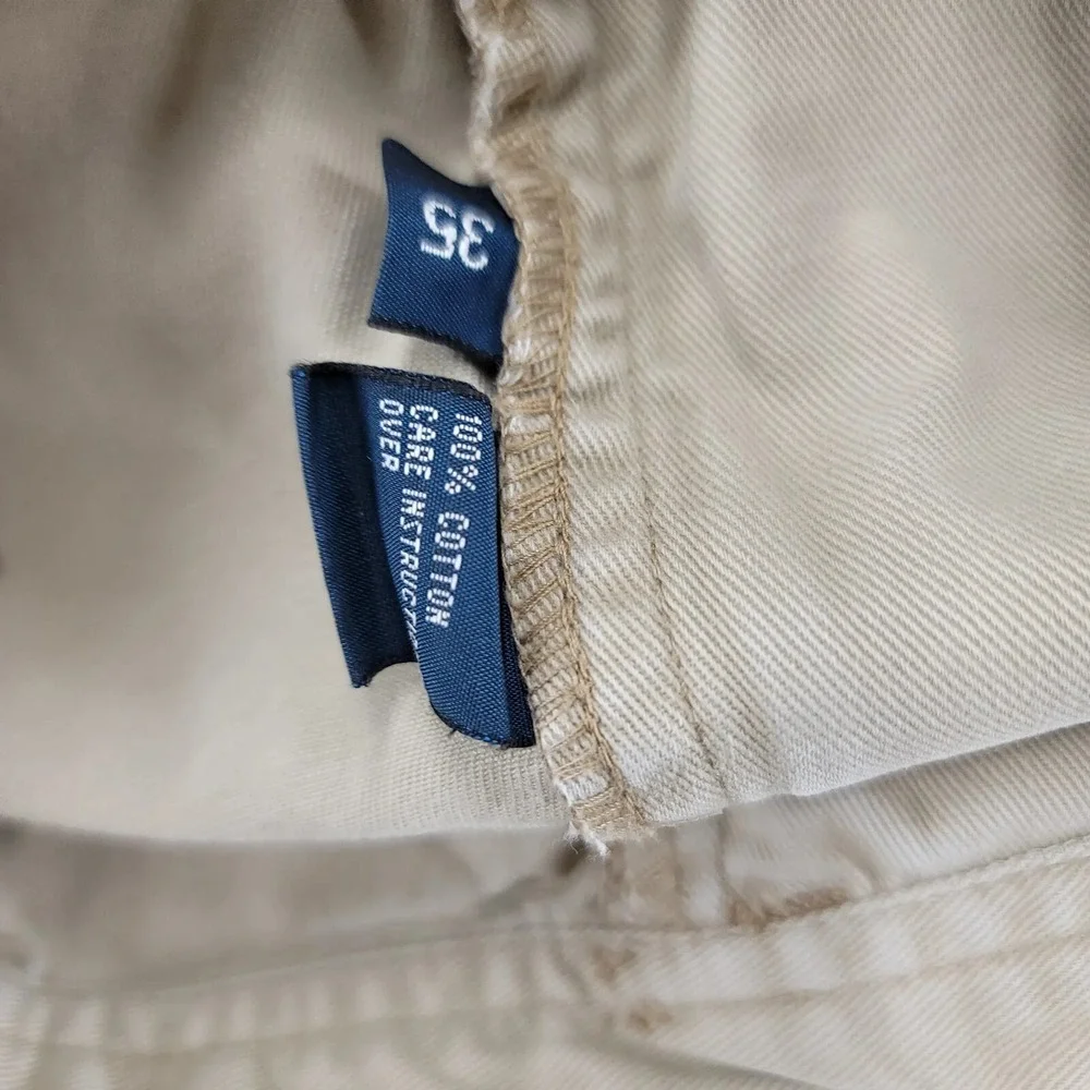 Polo by Ralph Lauren‎ Shorts Mens 35 Tan Vintage Baggy Cargo Y2k 90s Skater